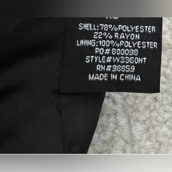 WALTER BAKER W118 Tweed Blazer Black Brown Notch Collar Lapel Open Front Jacket - Picture 10 of 13